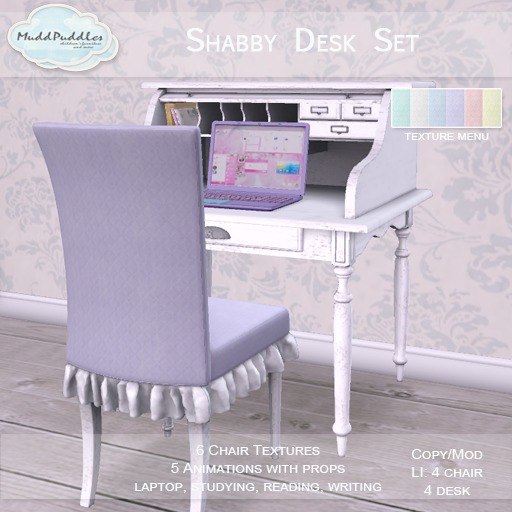 MuddPuddles: Shabby Desk Set 
