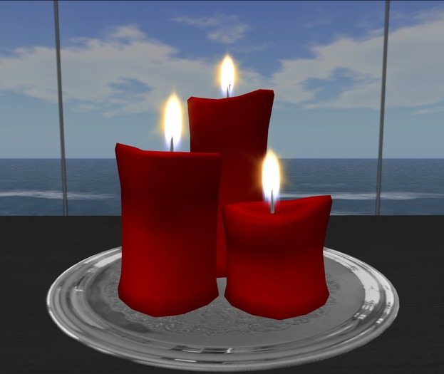 Candle Arrangement 2 Red