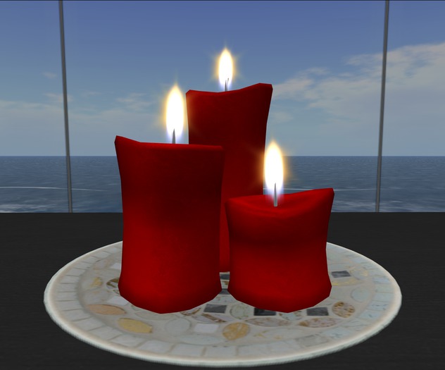 Candle Arrangement 4 Red