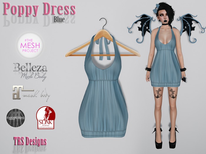 Poppy Dress Blue