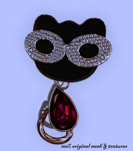 :::ChicChica::: Kitty Brooch Gold