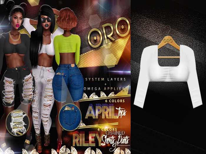 .ORO. April Top - Diamond White (wear)