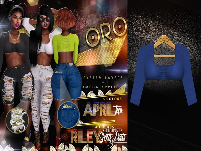 ORO - April Top - Royal Blue