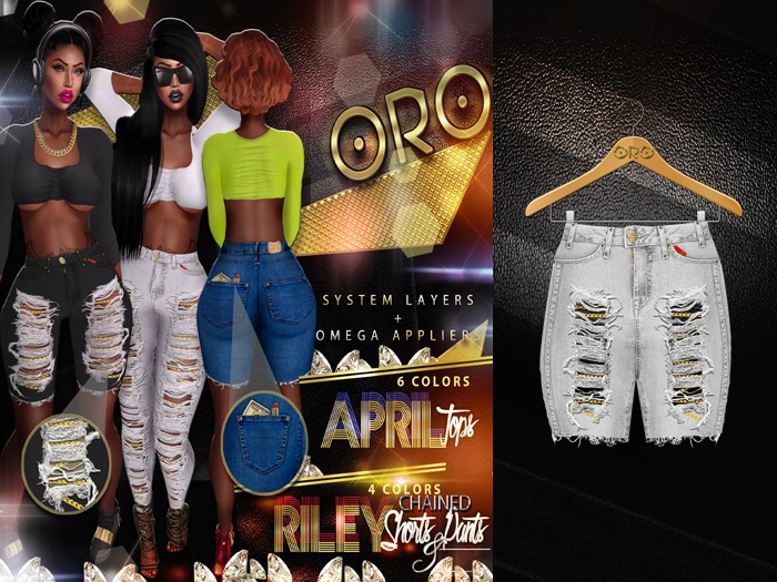 ORO - Riley Shorts - Grey Denim