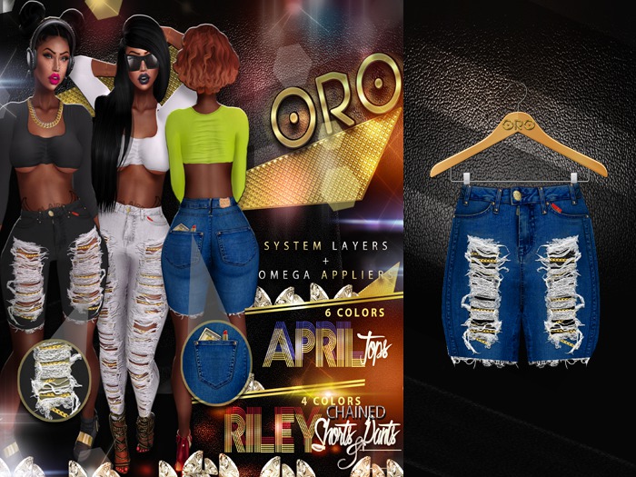 ORO - Riley Shorts - Deep Blue Denim