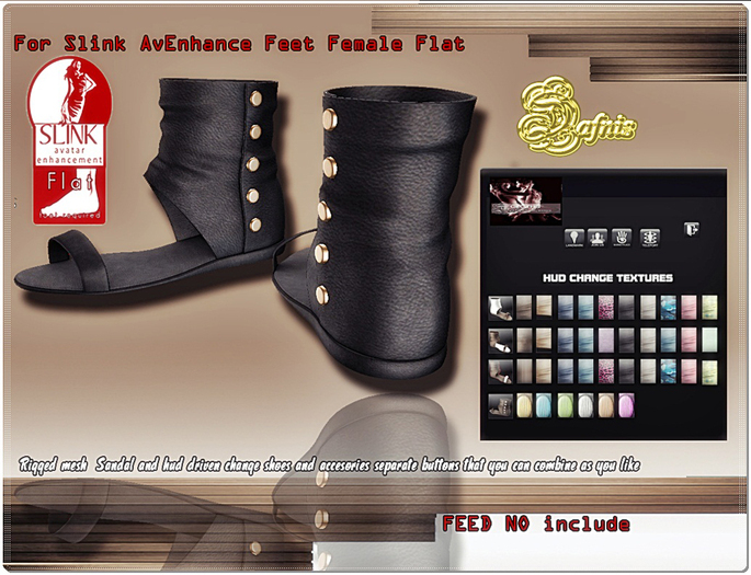 DAFNIS SANDALS FOR SLINK FLAT FAT PACK2 Demo