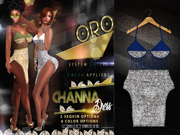 ORO -  Channa Dress - Blue/S