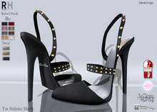 !Rebel Hope - Tia Mesh Stiletto Heels Rebel Pack