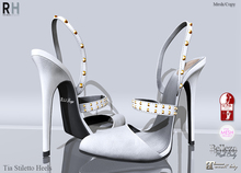 !Rebel Hope - Tia Mesh Stiletto Heels Cloud