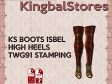 KS BOOTS ISBEL HIGH HEELS TWG91 STAMPING