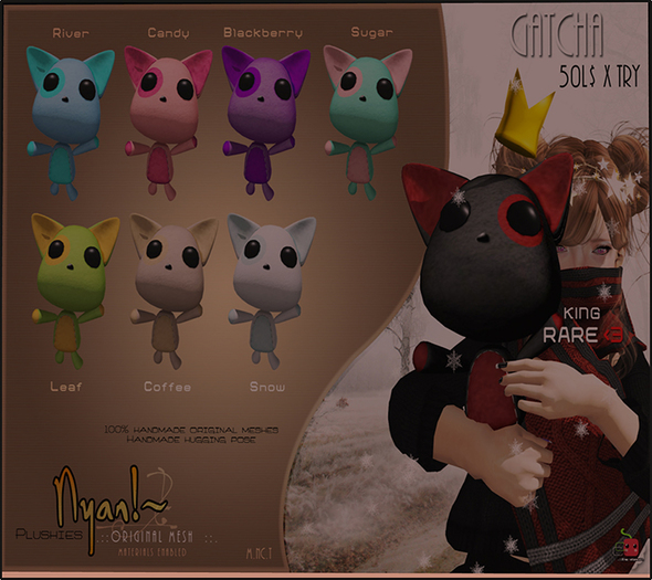 {Nyan~ KING} plushie orig mesh RARE