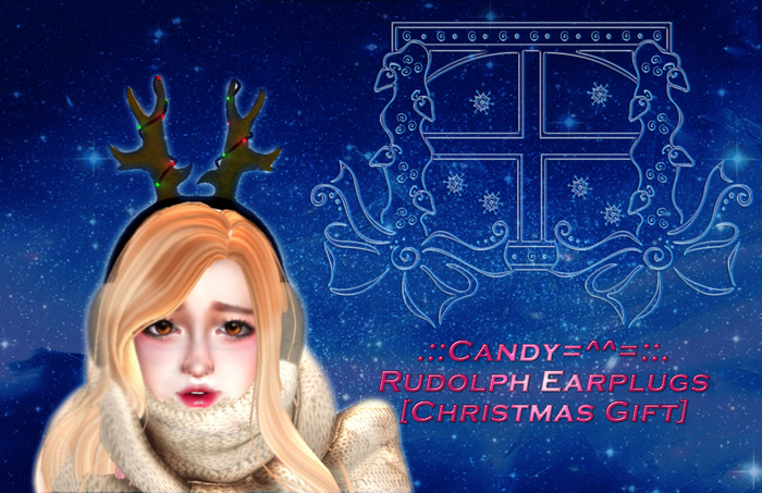.::Candy=^^=::. Rudolph earplugs [Christmas Gift]