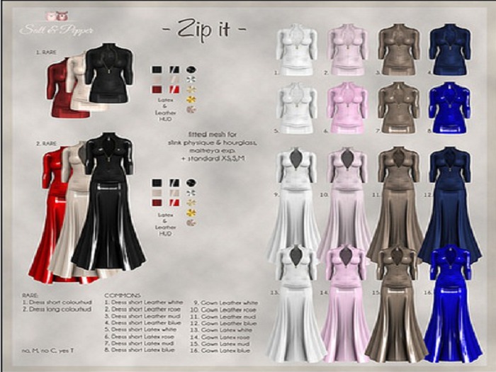 S&P Zip.it gown leather rose (rez to unpack)