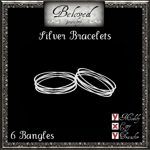 Beloved Jewelry : Bracelets (Silver-6 Bangles)