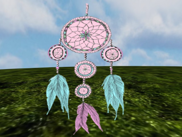 Pink & Blue Dream Catcher