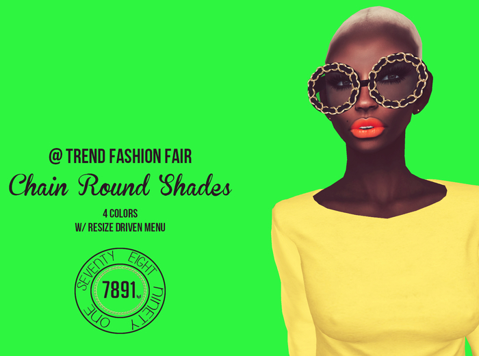 [7891.] Chain Round Shades - All