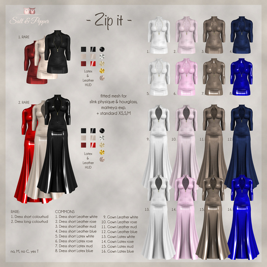 S&P Zip.it gown leather mud (rez to unpack)