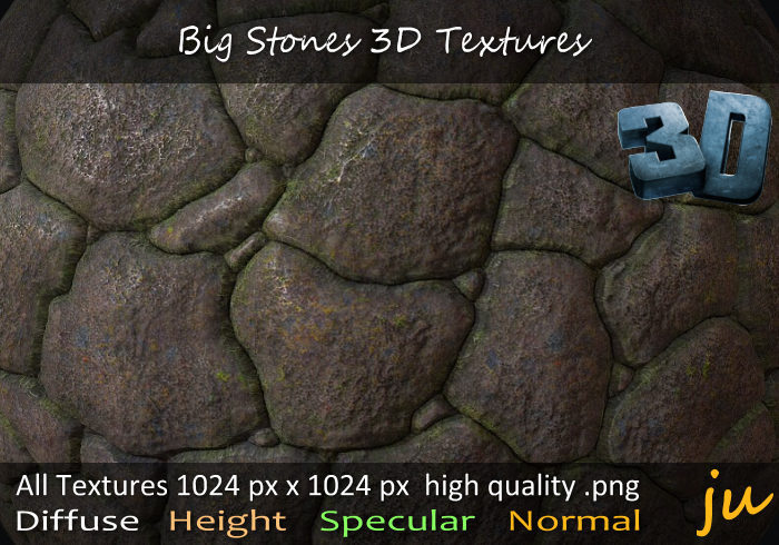 JU Big Stones 3D Textures Full Perm
