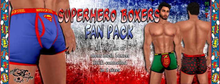 {Ms. B. Designs} Superhero Boxers Boxed Fan Pack (add me!)