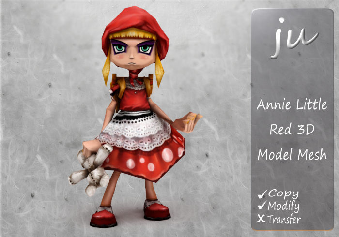 JU Annie Little Red 3D Model Mesh