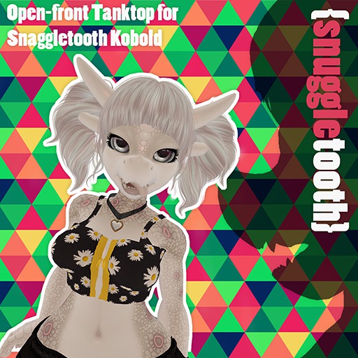 DEMO {snuggletooth} Snaggle Open-front Tanktop