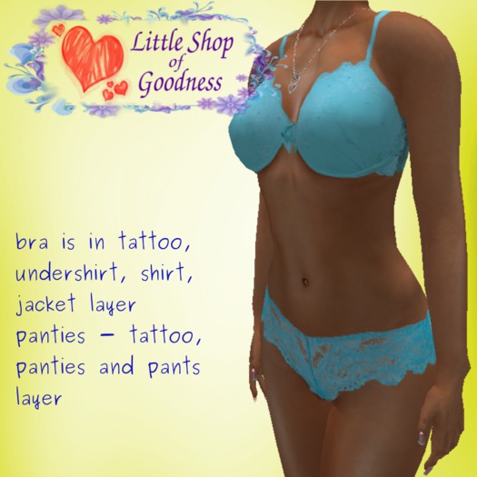 Light Blue Lingerie Set