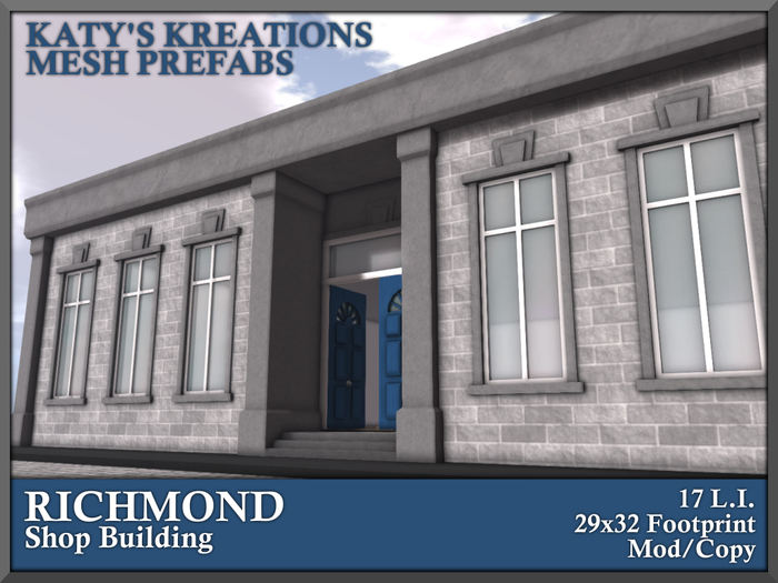 RICHMOND MESH STORE, MESH PREFAB SHOP BUILDING, PREFAB STORE