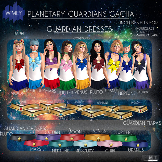 Wimey: Moon Guardian Dress RARE (Hourglass)