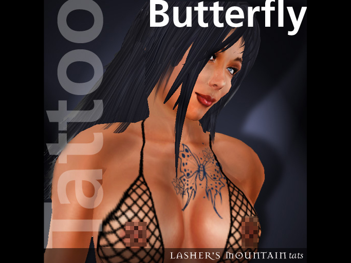 Butterfly Upper Body Tattoo - Resell