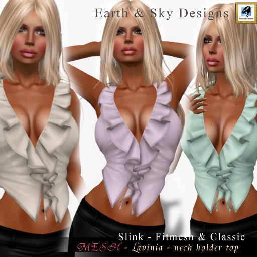 DEMO Lavinia - Neck Halter Top - Earth & Sky Designs