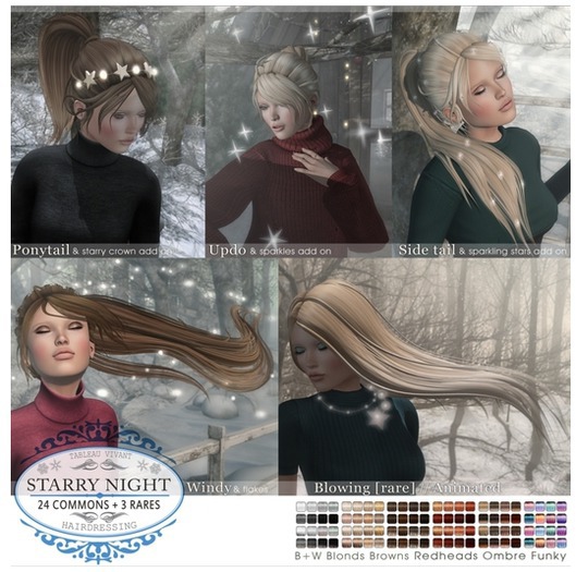 Tableau Vivant \\  Starry Night \\ Updo - Redheads