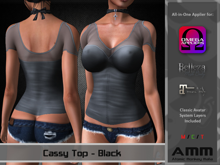 [AMM] Cassy Top - Black