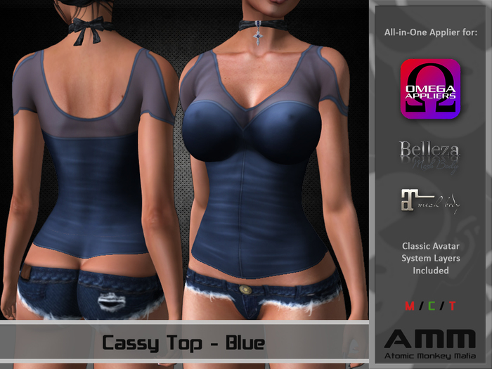[AMM] Cassy Top - Blue