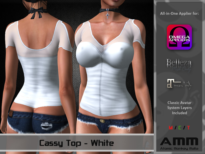 [AMM] Cassy Top - White
