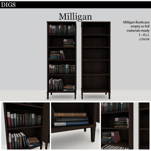 DIGS - Milligan Bookcase