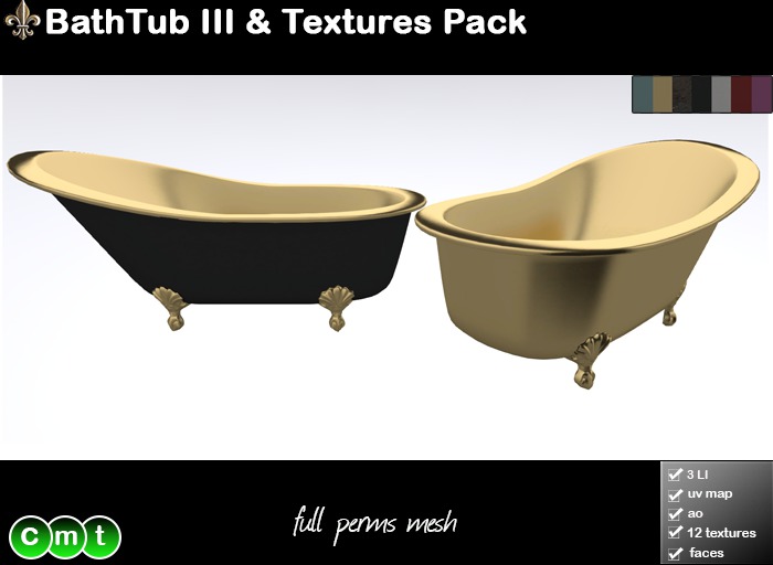 -----LS Inc. Full Perms Bathtub III & Textures Pack -----