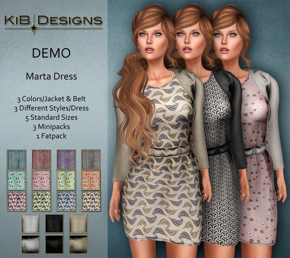 KiB Designs - Marta Dress  DEMO