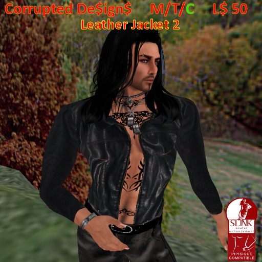 Corrupted Designs Leather Jacket 2 - Slink Appliers