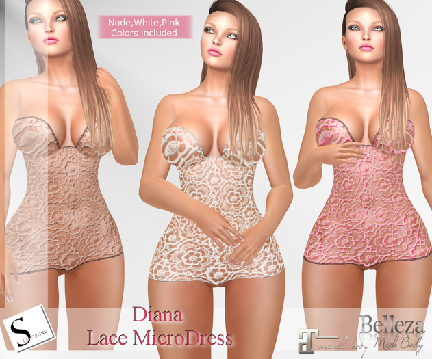 [EASTERLiNG] Diana LaceMicroDress