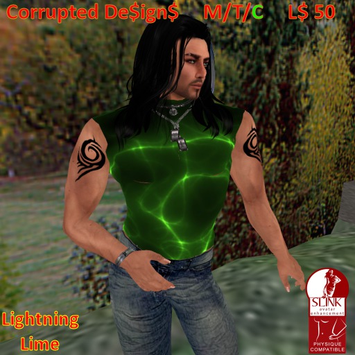 Corrupted Designs Lime Lightning - Slink Appliers