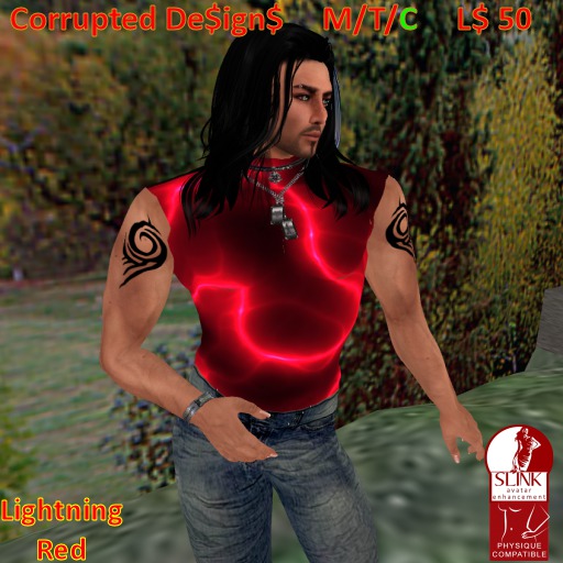 Corrupted Designs Red Lightning - Slink Appliers