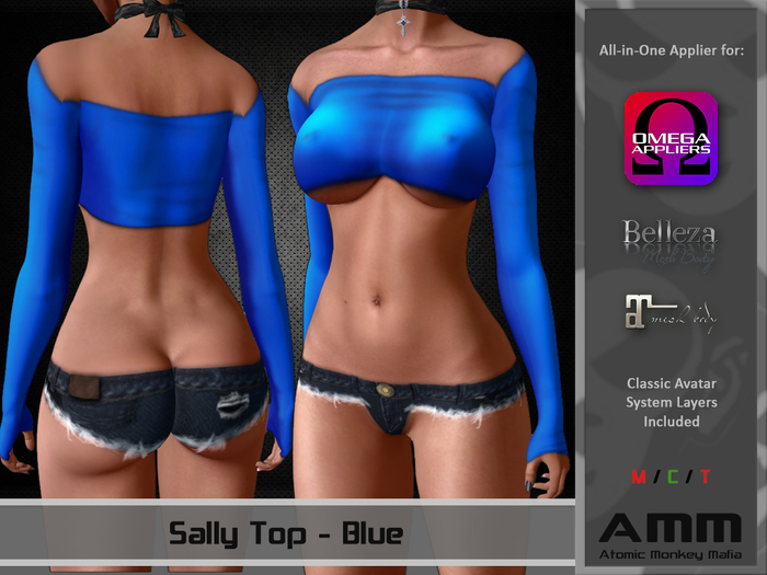 [AMM] Sally Top Bright - Blue