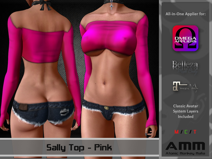 [AMM] Sally Top Bright - Pink