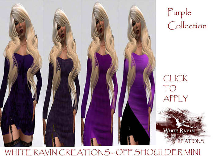 White Ravin Creations - Purple Collation Applier Hud [boxed]