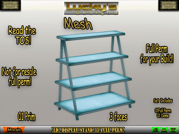 .:LD:. Display Stand 33 Mesh FULL PERM:.