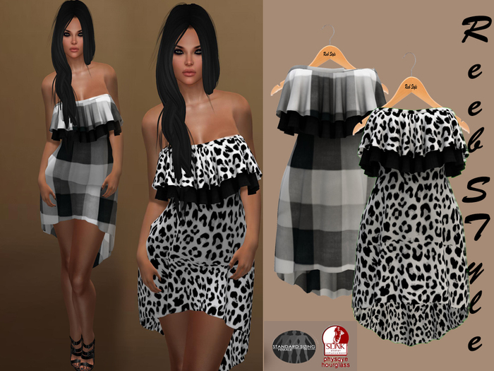 363-Reeb Style Deniz Black Dress