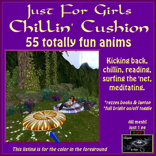 *EbE* Just for Girls Chillin' Cushion (mischievous gold) 