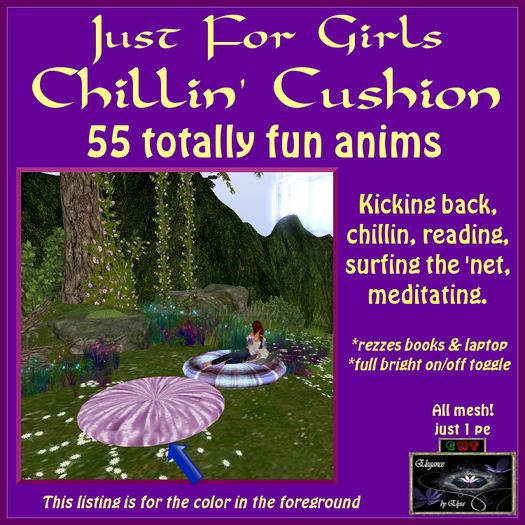 *EbE* Just for Girls Chillin' Cushion (mischievous violet)(wear