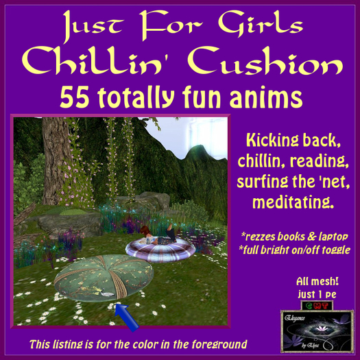 *EbE* Just for Girls Chillin' Cushion (Oriental mint) (wear me)