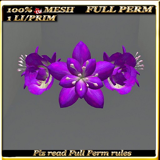 LW_ Lily and Roses - 2 (1 Prim / Land Impact)  